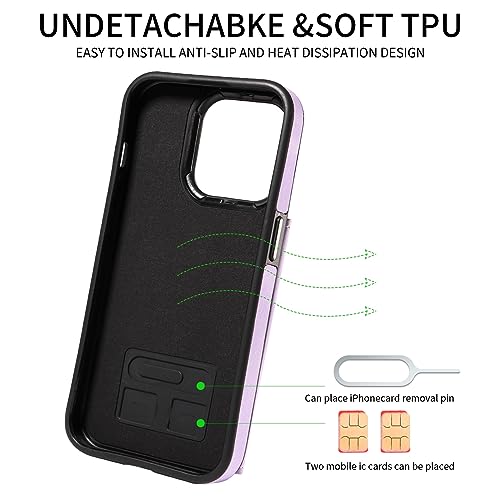 Étui portefeuille iPhone 16 Pro antichoc avec bague de support aimantée