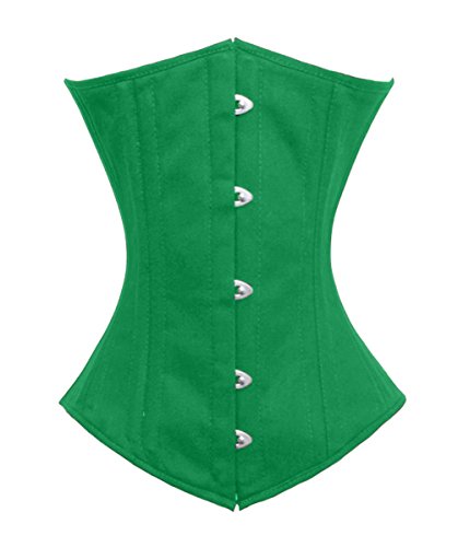 luvsecretlingerie Heavy Duty 26 Double Steel Boned Waist Training Cotton Underbust Tight Shaper Corset #8520-TC