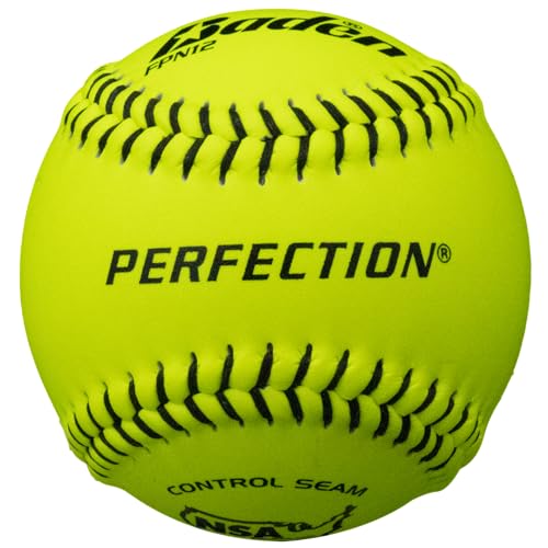 Baden Perfection Leather Softballs - 11" and 12" Sizes | Premium Quality for Competitive Play | One Dozen