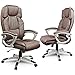 Bürostuhl Schreibtischstuhl Chefsessel Drehstuhl Kunstleder - braun Eago EG-227