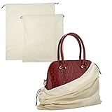 LAKE OF FIRE Dustproof Storage Bags with Drawstring Closure, 4-Piece Set – Multi-Purpose Protective Pouches for Handbags, Purses, Shoes, and Boots(Beige)