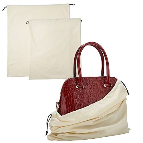 Image of LAKE OF FIRE Dustproof Storage Bags with Drawstring Closure, 2-Piece Set - Multi-Purpose Protective Pouches for Handbags, Purses, Shoes, and Boots