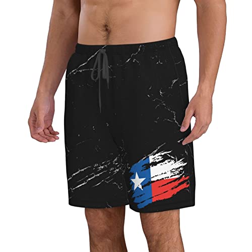 Kkaingg Texas Flag Men's Swim Trunks Quick Dry Swim Shorts Summer Beach Shorts with Pockets Running Shorts2