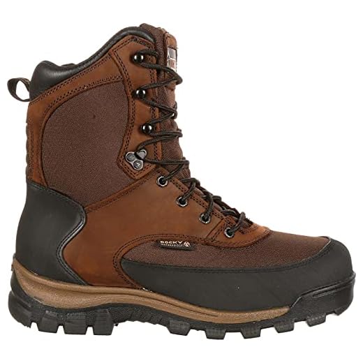 Rocky Men's FQ0004753 Mid Calf Boot, Dark Brown, 10 W US
