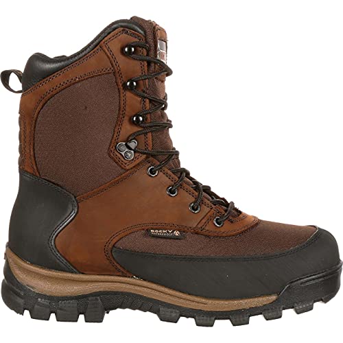 ROCKY Core Waterproof 800G Insulated Outdoor Boot, Dark Brown, Size 10(ME)