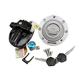 Para Yam&aha MT03 FJ09 FZ1 FZ6 FZ6R FZ07 FZ8 Material: la tapa del tanque de combustible de la motocicleta está hecha de aluminio y plástico.