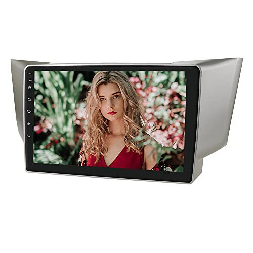 9 Inch Android 10 Car Radio Stereo for Lexus RX300 RX330 RX400H 2003-2009/Toyota Harrier 2003-2009, 2 Din GPS Navigation Support USB Connection Wheel Control Rearview Camera WiFi Bluetooth