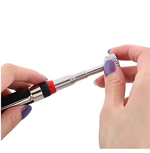 uptodateproducts 1pc Plastic Mini Pick-Up Tool Flexible Neodymium Magnetic Pen Magnet Telescopic Handheld Rod Stick Extendable Pointer Nuts Bolts Picking Reach (Black) 1
