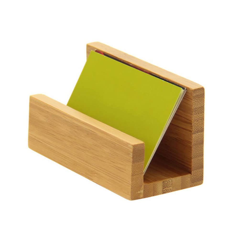 Bureau Bamboe Hout Visitekaarthouder, Visitekaartjesstandaard, Bamboe Desktop Visitekaarthouder Display, voor Thuis, Kantoor, Conferentie, Restaurant Bureau Bamboe Hout Visitekaarthouder, Visitekaartjesstandaard, Bamboe Desktop Visitekaarthouder Display, voor Thuis, Kantoor, Conferentie, Restaurant