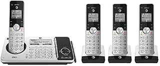 AT&T 4 handset Cordless Phone with answering System, Call Block, HD Audio, Bluetooth