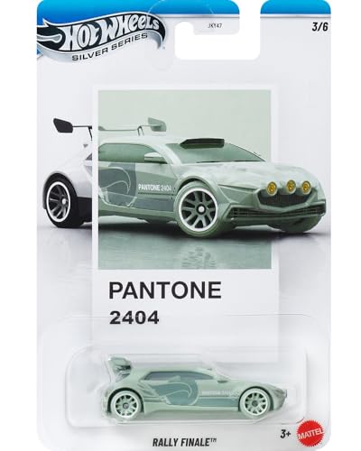 Image of Hot Wheels Silver Series Pantone 574 1:64 Scale 'Rally Finale for 3 Years & Above 3 /6 (Green)