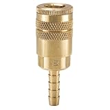 Parker Hannifin B20-5B Series 20 Brass General Purpose Pneumatic Quick Coupler with Standard Hose Barb, Industrial Interchange, 1/4