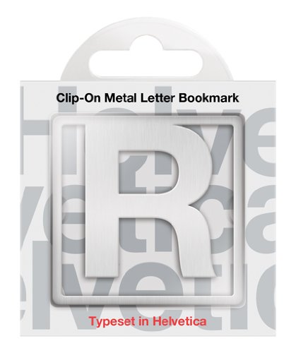 That Company Called If 92918 Helvetica Clip-On Letter Bookmark - R #TOP1