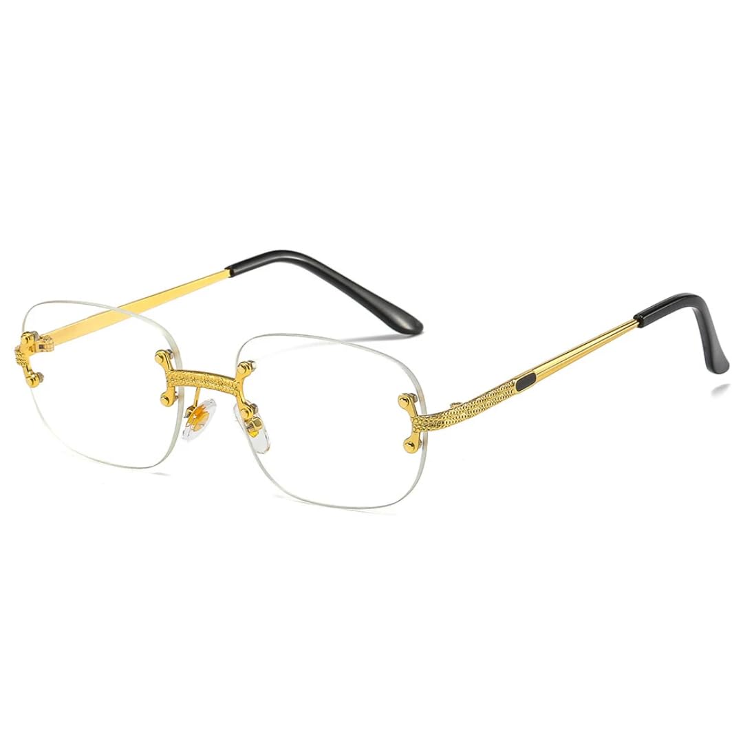 Luxus Designer Randlose Sonnenbrille Frauen Männer Beliebte Mode Vintage Punk Kleine Sonnenbrille Spiegel Shades