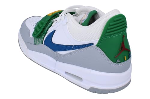 Air Jordan Legacy 312 Low Big Kids' Shoes (CD9054-140, White/Wolf Grey/Pine Green/Industrial Blue) Size 62