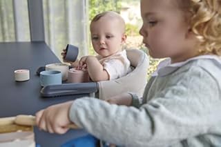 Inglesina Fast, Seggiolino da Tavolo Pieghevole, Beige (Desert Beige), Facile da Trasportare, Lavabile, Installazione Sicura, Fino a 15 kg, 35 x 27 42 cm