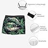 Cannabis Leaves Green Lips Glitter Marijuana Abstract Men'S Boxer Briefs Cool Underwear For Men Soft Comfortable