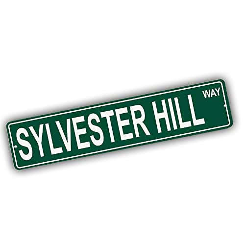 Brotherhood Aluminum Street Sign for Sylvester Hill - Maine Man Cave Decor