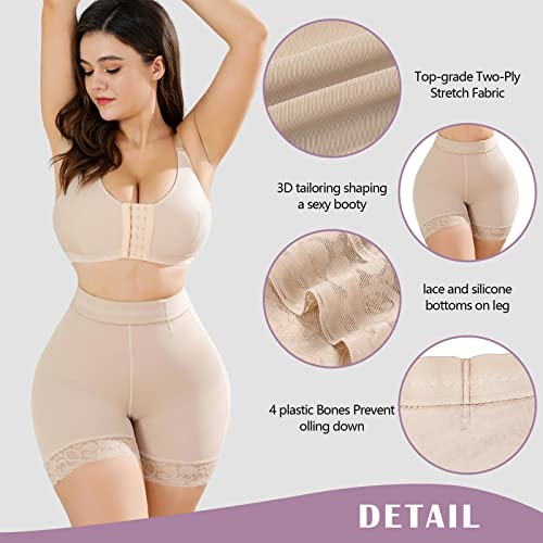 Image of KELLYLEE Tummy Control Underwear Shorts for Women High Waisted Shapewear Butt Lifter Panties High-Waisted Body Shaper Shorts