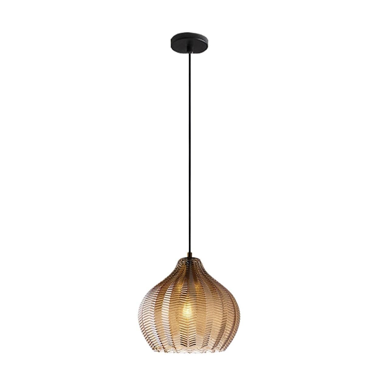 Suspension simple en verre design nordique luminaire suspendu vintage cuisine