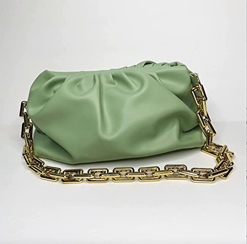 Image of Women's Cloud Shape Sling Bag Trendy Fashion Shoulder Bag Chain Handle Crossbody Bag for Girls
