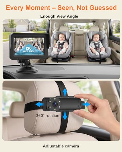 CUKIY 1080P Baby Car Camera