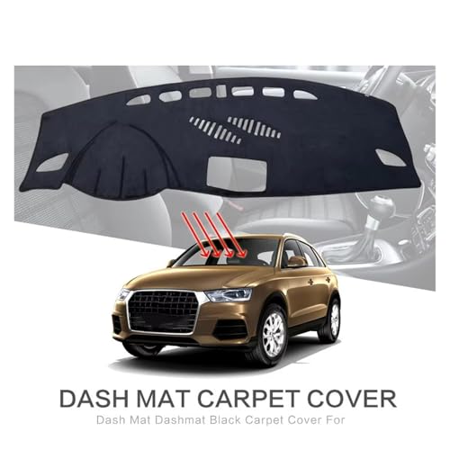 Tapis de tableau de bord Audi Q3 8U 2012-2018 noir protection RHD - 3