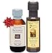 Papa Vince Olive Oil Extra Virgin + Balsamic Vinegar: EVOO First Cold Pressed, Vinegar Aged 8-years in wood, Italian Salad Dressing Ingredients - Produced by our family in Sicily | 3 fl oz each