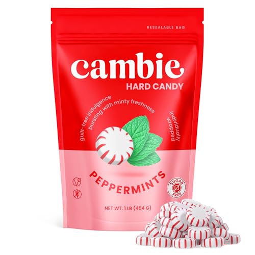 Image of Cambie Sugar Free Peppermint Hard Candy Individually Wrapped - 1 lb