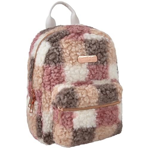 Jessica Simpson Mini sac à dos en peluche pour femme pour le travail, l'université, les déplacements, les voyages, Poptart Checkerboard, Mini