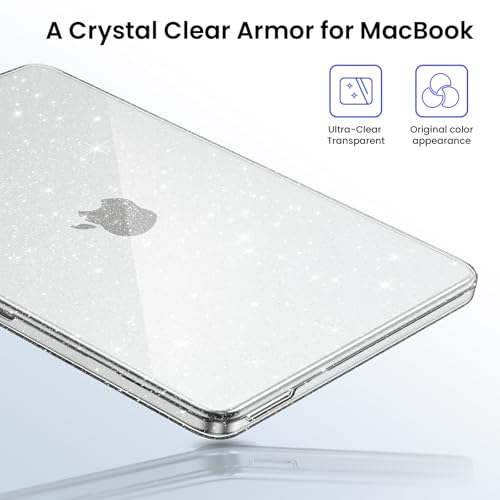Image of BlueSwan Case for MacBook Neo Cover 13 inch 2026 A3404 Glitter Hard Shell