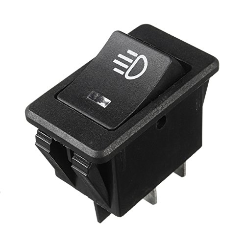 CocinaCo 35A 12V DC 4 Pins Universal Fog Light Rocker