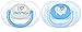 Philips Avent SCF172/51 Succhietti Love, Tettarelle Ortodontiche, Senza BPA (0-6 Mesi), Maschio, I Love Mamma e I Love Milk, 2 Pezzi, Blu