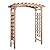 All Things Cedar PA96 Garden Arbor | 6-Ft Handcrafted Wooden Trellis for Climbing Plants Outdoor | Cedar Wedding Arches for Ceremony | Easy Assembly, Weather Resistant (71x35x87)