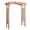 All Things Cedar PA96 Garden Arbor | 6-Ft Handcrafted Wooden Trellis for Climbing Plants Outdoor | Cedar Wedding Arches for Ceremony | Easy Assembly, Weather Resistant (71x35x87)