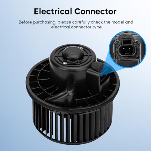Image of Front AC Heater Blower Motor w /Fan Compatible with 700191 2003-2014 Silverado Suburban Tahoe Avalanche /GMC Sierra Yukon /Cadillac Escalade, Replaces for 75748 20760618 89019320 89019301