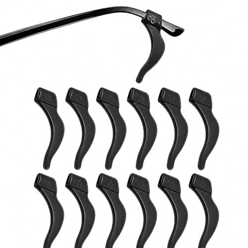 Image of FEORA Ear Grips Supporter for Spectacles Hook Temple Tips Retainer Spectacle holder Eye Glasses Spec supporter hooks Anti Slipping Anti-Fall Eye Glass Holder for Eyewear Specs holder Strap - Pairs