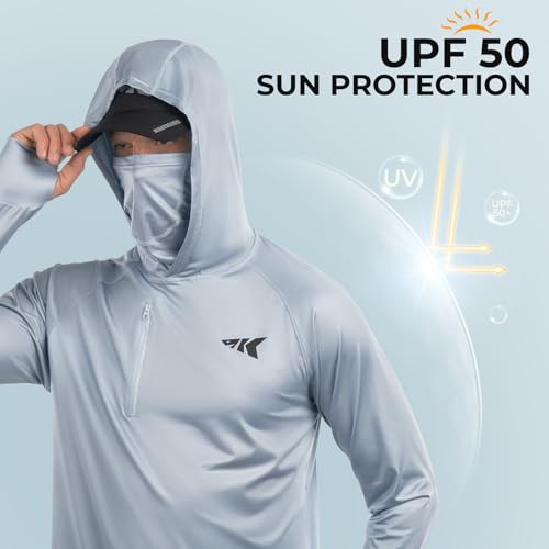 KastKing Sun Tamer Performance Fishing Hoodie, UPF 50 Sun Protection Shirt, Built-in Neck Gaiter, HYDROCOOLING Cooling Fabric4