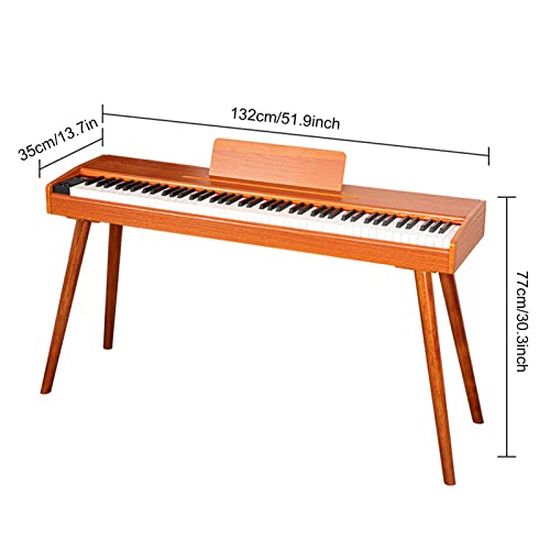 88 Touches Clavier Piano Pleine Taille Avec Touches Lestées Support De Piano Numérique Bluetooth MIDI Clavier Électrique for Débutants Adultes Enfants Comprend Support, Triple Pédale (Color : Brown) - Les Beatles, Paul McCartney, John Lennon, RIngo Starr, George Harrison 88 Touches Clavier Piano Pleine Taille Avec Touches Lestées Support De Piano Numérique Bluetooth MIDI Clavier Électrique for Débutants Adultes Enfants Comprend Support, Triple Pédale (Color : Brown) – Image 8