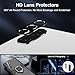 QsmQam 3 Pack Screen Protector for Samsung Galaxy A56 5G + 3 Pack Camera Lens Protector, Ultra HD Tempered Glass, 9H Hardness, Anti Scratch, Easy Installation - Case Friendly