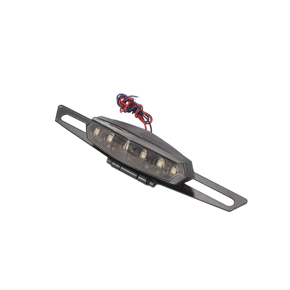 Fanale Posteriore per Moto A 6 LED da 12 V, Luci Posteriori Luce Freno E Stop Staffa per Accessori per Stop Luci Freno