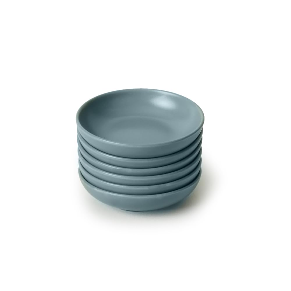 Keramika Mat Yeşil Halka Çerezlik/Sosluk 13 Cm 6 Adet 322