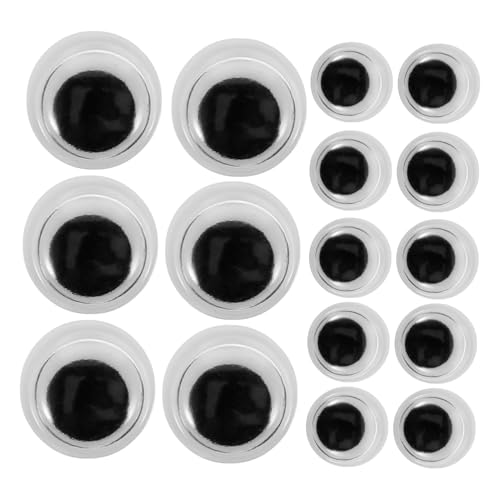 Homoyoyo 400pcs Sticky Googly Eyes for Doll Head Self-Adhesive Eyes for DIY Crafts Decorations