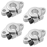 TTQiAnJ 4 Stücke SHF12 Linearführung Wellenhalter,Aluminiumlegierung Lineare Schiene Wellenstütze,Linearbewegungs-Gleitschienenführungsblöcke für CNC,3D-Drucker