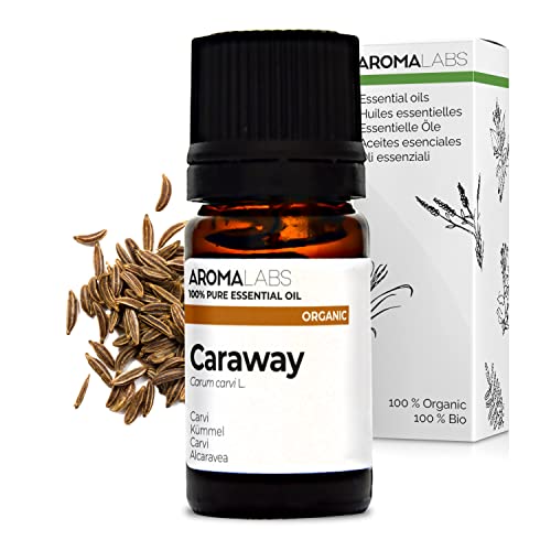 Aroma Labs - Alcaravea - Aceite Esencial Orgánico - Quimiotipado y Certificado AB - 5 mL
