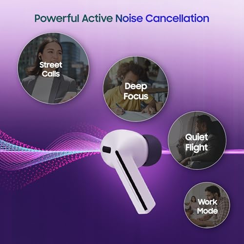 Image of Samsung Galaxy Buds3 FE (Gray) with Galaxy AI | ANC | 360-Audio | IP54 | 11mm Dynamic Driver