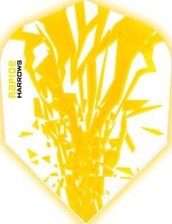 Harrows Rapide Dart Flights - 100 Micron - Standard - 1 Set 3 Yellow