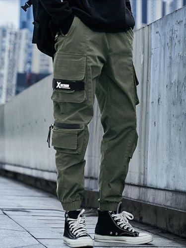 Men's Jogger Pants Techwear Hip Hop Harem Pants Streetwear Tactical Track Pants with Drawstring4