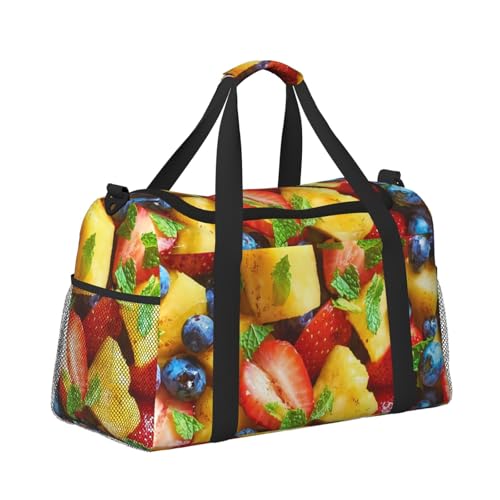 Fruit Salad Travel Duffle Bag – Large Capacity Hand & Shoulder Bag For Sports, Gym, Fishing & Outdoor Adventures3