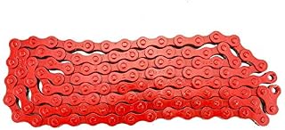 KMC Z410 Bicycle Chain (1-Speed, 1/2 x 1/8-Inch, 112L, Red)